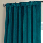 Exclusive Fabrics Signature Plush Velvet Hotel Blackout Curtains (1 Panel) - Luxury Soft Drapery for Light Control & Elegance