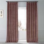 Exclusive Fabrics Signature Plush Velvet Hotel Blackout Curtains (1 Panel) - Luxury Soft Drapery for Light Control & Elegance