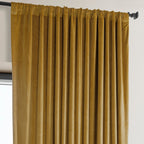 Exclusive Fabrics Signature Plush Velvet Hotel Blackout Curtains (1 Panel) - Luxury Soft Drapery for Light Control & Elegance