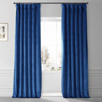 Exclusive Fabrics Signature Plush Velvet Hotel Blackout Curtains (1 Panel) - Luxury Soft Drapery for Light Control & Elegance