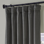 Exclusive Fabrics Signature Plush Velvet Hotel Blackout Curtains (1 Panel) - Luxury Soft Drapery for Light Control & Elegance