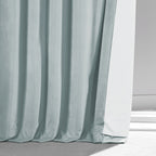 Exclusive Fabrics Signature Plush Velvet Hotel Blackout Curtains (1 Panel) - Luxury Soft Drapery for Light Control & Elegance