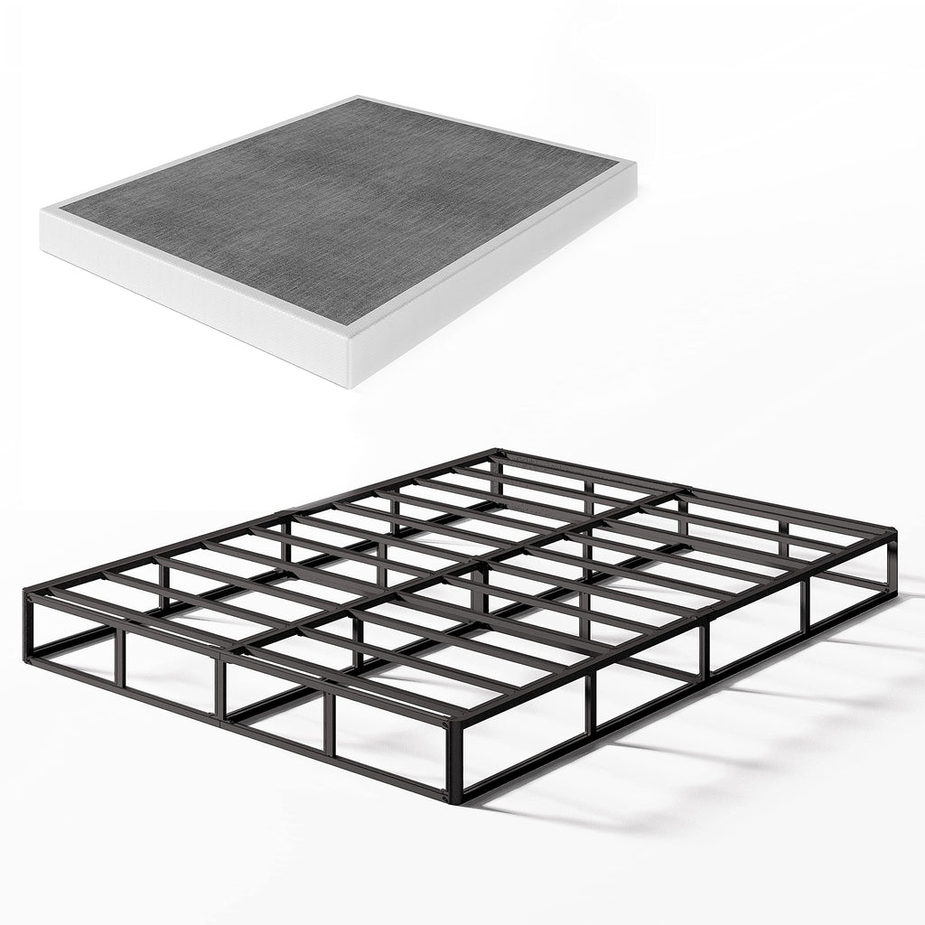 Ressort métallique à profil bas de 5 pouces, structure robuste avec revêtement gris
