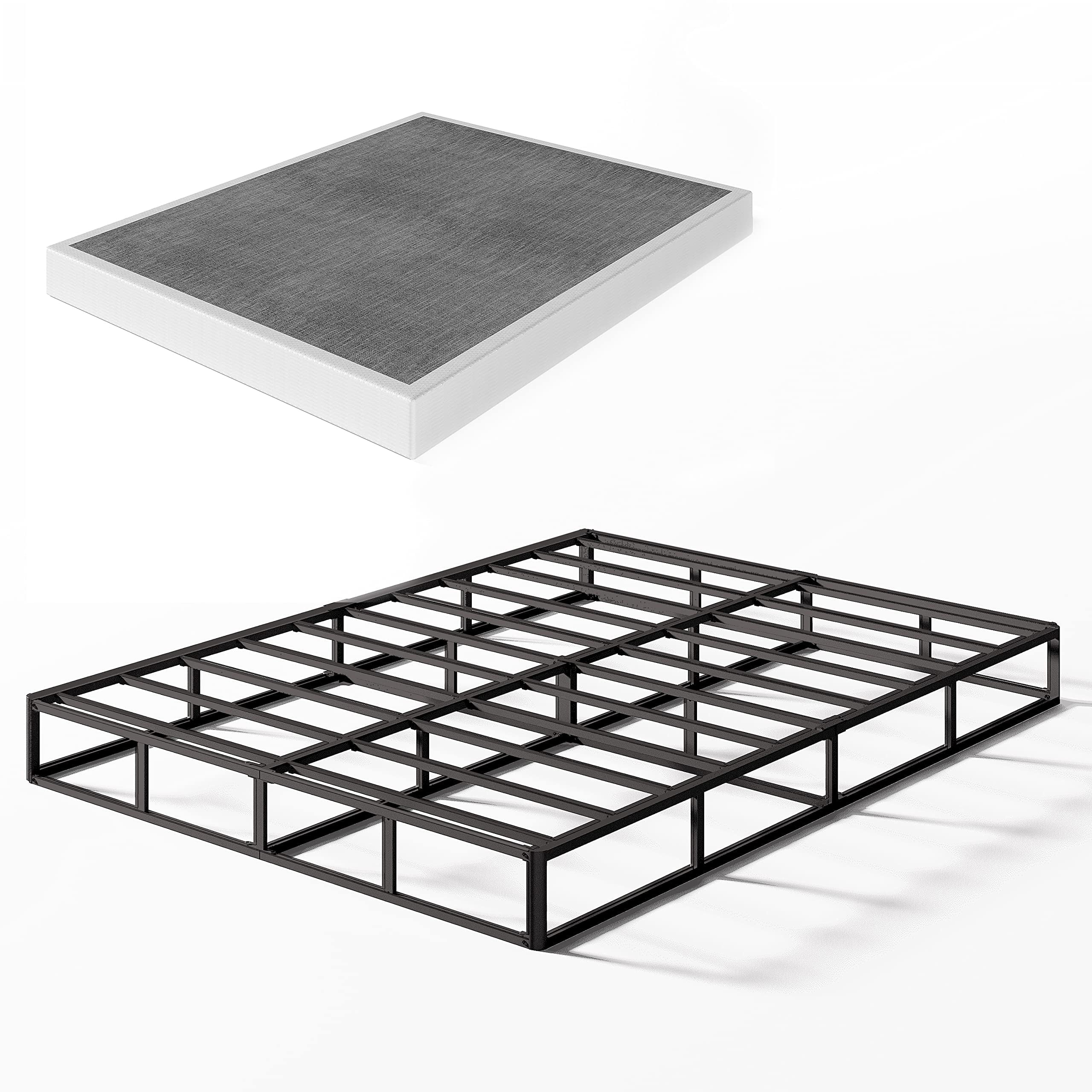 Ressort métallique à profil bas de 5 pouces, structure robuste avec revêtement gris