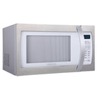 Four à micro-ondes Farberware Professional de 1,3 pi³ et 1 100 W avec cuisson par capteur intelligent, blanc et platine