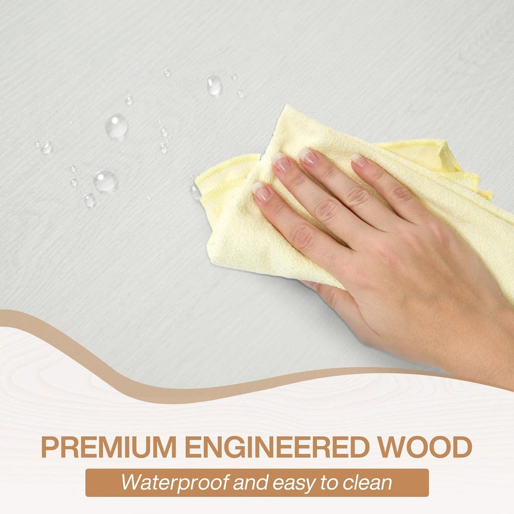 Table à manger de ferme pour 6 personnes, table de cuisine rectangulaire en bois de 70,8 pouces