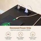 Bureau de direction de ferme Bureau à domicile Tiroir de classement Support d'écran Prise de courant