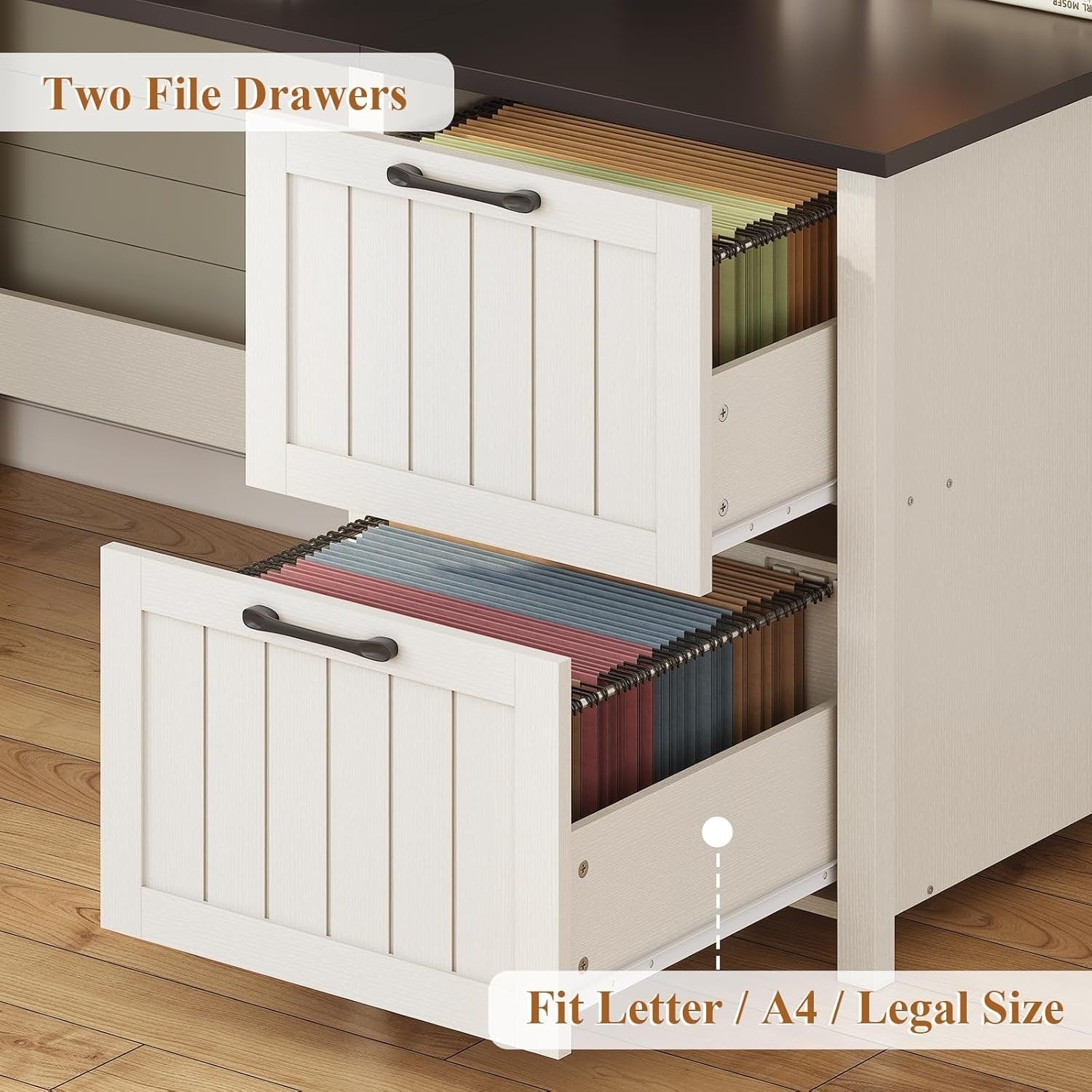 Bureau de direction de ferme Bureau à domicile Tiroir de classement Support d'écran Prise de courant