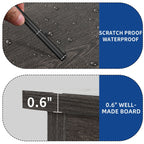 Meuble TV Farmhouse pouvant accueillir jusqu'à 65 téléviseurs avec portes et étagères ouvertes Console multimédia Prise de courant