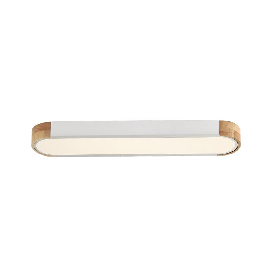 Plafonnier LED ovale à intensité variable Farmhouse Wood - 37 3000 K/6000 K