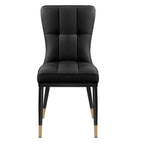 Lot de 2/4 chaises de salle à manger rembourrées en similicuir