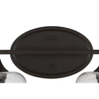 Ferme Iron/Seeded Glass Rustic Farmhouse LED Vanity Light, by JONATHAN Y