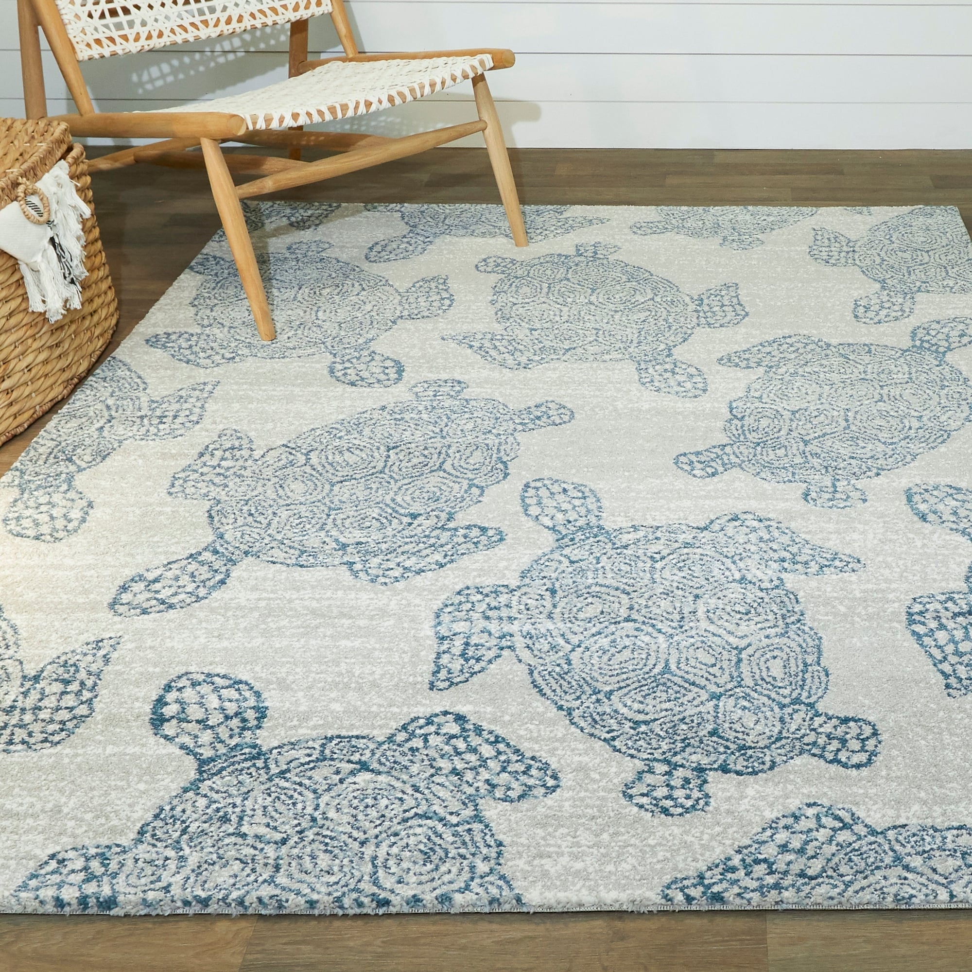Folse Coastal Turtle Area Rug