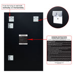 Frameless Beveled Prism Wall Mirror-Square/Rectangluar - Clear