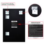 Frameless Beveled Prism Wall Mirror-Square/Rectangluar - Clear