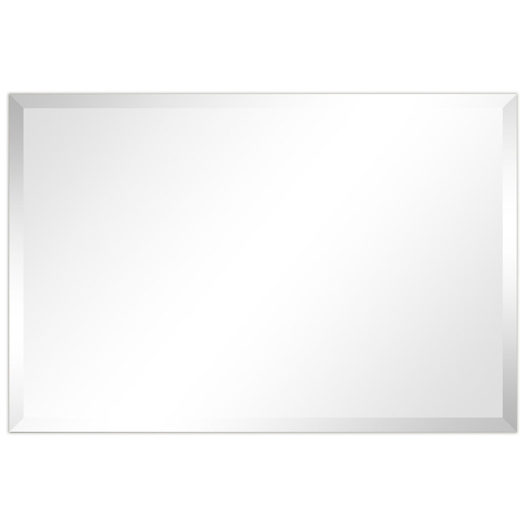 Frameless Beveled Prism Wall Mirror-Square/Rectangluar - Clear