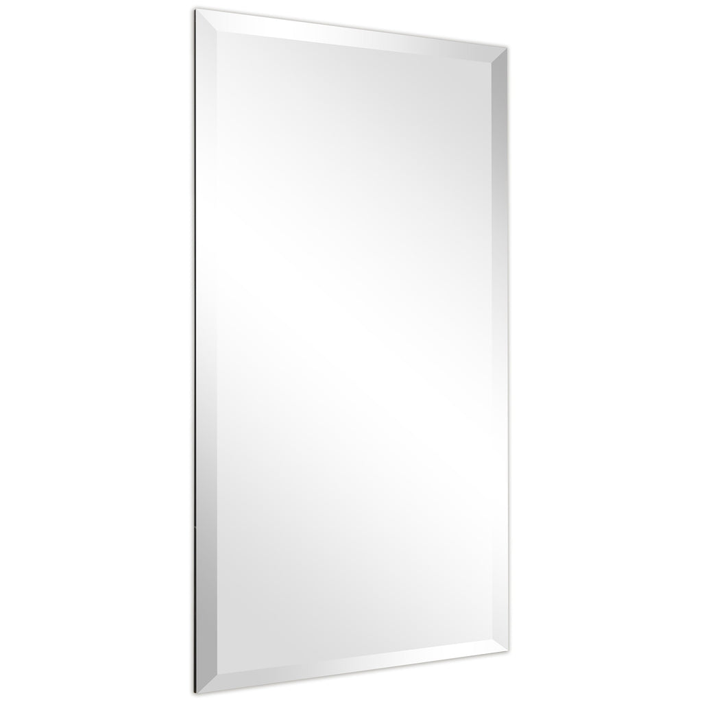 Frameless Beveled Prism Wall Mirror-Square/Rectangluar - Clear