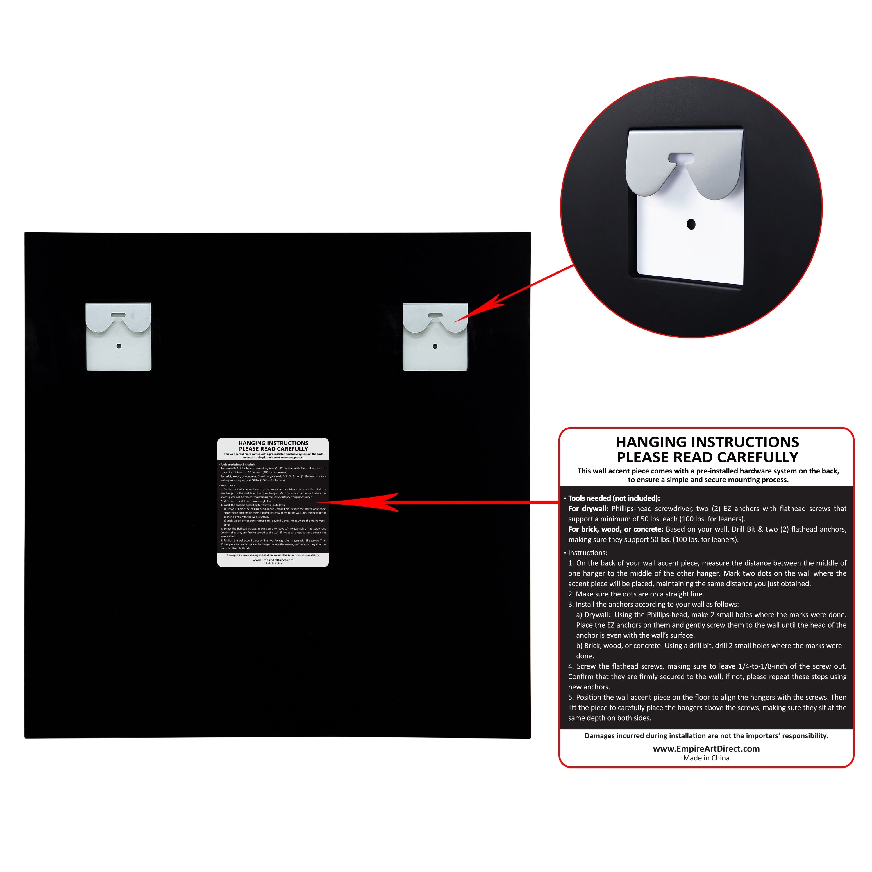 Frameless Beveled Prism Wall Mirror-Square/Rectangluar - Clear