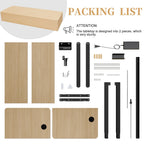 Bureau debout électrique réglable en hauteur Futzca, bureau assis-debout pour ordinateur avec panneau d'épissure