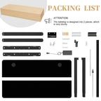 Bureau debout électrique réglable en hauteur Futzca, bureau assis-debout pour ordinateur avec panneau d'épissure