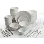 Gibson Home All U Need Service de table 60 pièces Assiettes, bols, verres, fourchettes, cuillères et couteaux (Service pour 6)