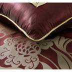 Ensemble de couette 9 pièces Nanshing Brie en jacquard floral