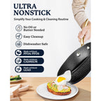 Batterie de cuisine antiadhésive martelée Granitestone Charleston 15 pièces