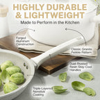 Ensemble de 20 ustensiles de cuisine et de pâtisserie antiadhésifs Granitestone Desert Cream