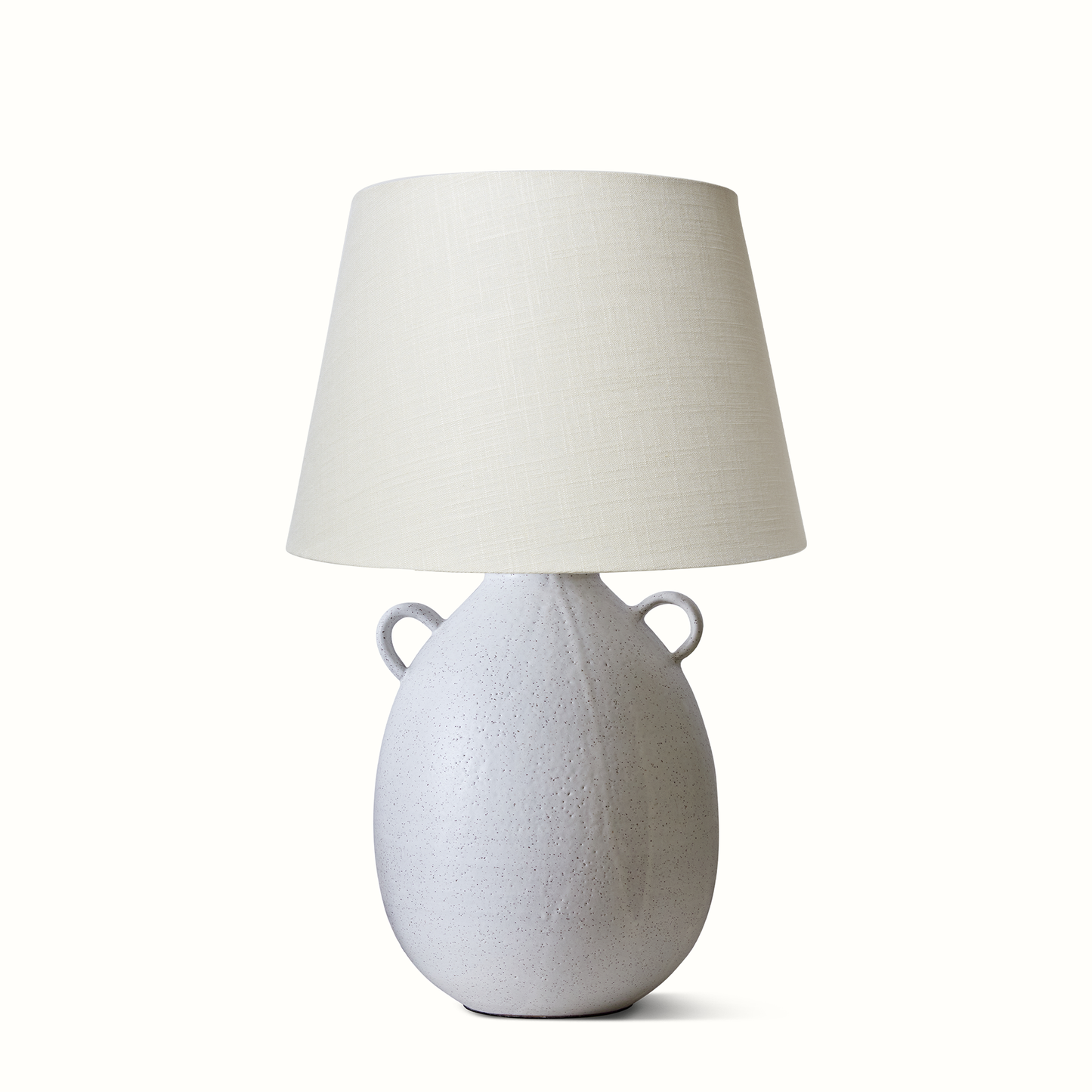 Lampe de table blanche en forme de cruche Natan Moss