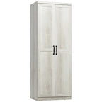 HOMCOM 63 Garde-manger de cuisine 2 portes, meuble de rangement indépendant avec étagères à 5 niveaux et 2 étagères réglables pour salle à manger