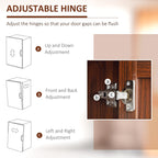 HOMCOM 63 Garde-manger de cuisine 2 portes, meuble de rangement indépendant avec étagères à 5 niveaux et 2 étagères réglables pour salle à manger