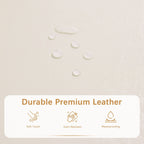 Pouf de rangement rectangulaire rembourré 50,3 x 17,50 x 18 po - Similicuir