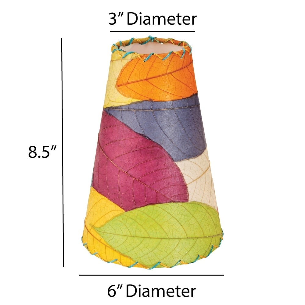 Eangee Handmade Gecko Wall Lamp Combo, Cocoa Leaves Shade, 16 x 7 x 24 in. - 16 x 7 x 24