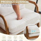 Chaise de loisirs à dossier haut en bois massif avec accoudoirs et dossier Chaise d'appoint