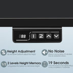 Bureau debout électrique réglable en hauteur Homall