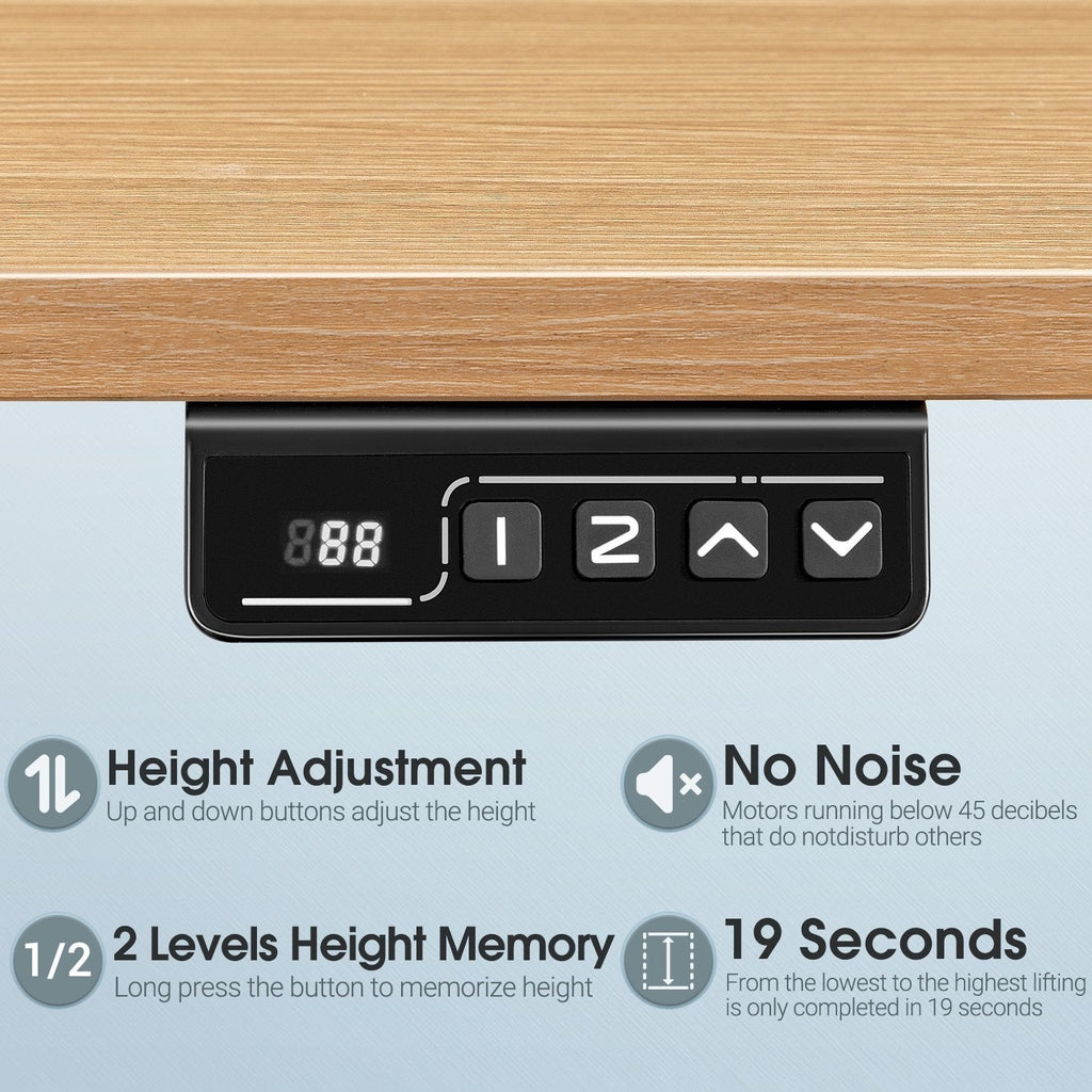 Bureau debout électrique réglable en hauteur Homall