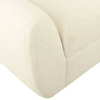 Banc de rangement moderne Sherpa avec pieds en bois HomePop