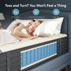 Matelas hybride double face luxueux SweDrea de 14 po – Ferme/Mince, certifié CertiPUR-US, SGS et OEKO-TEX