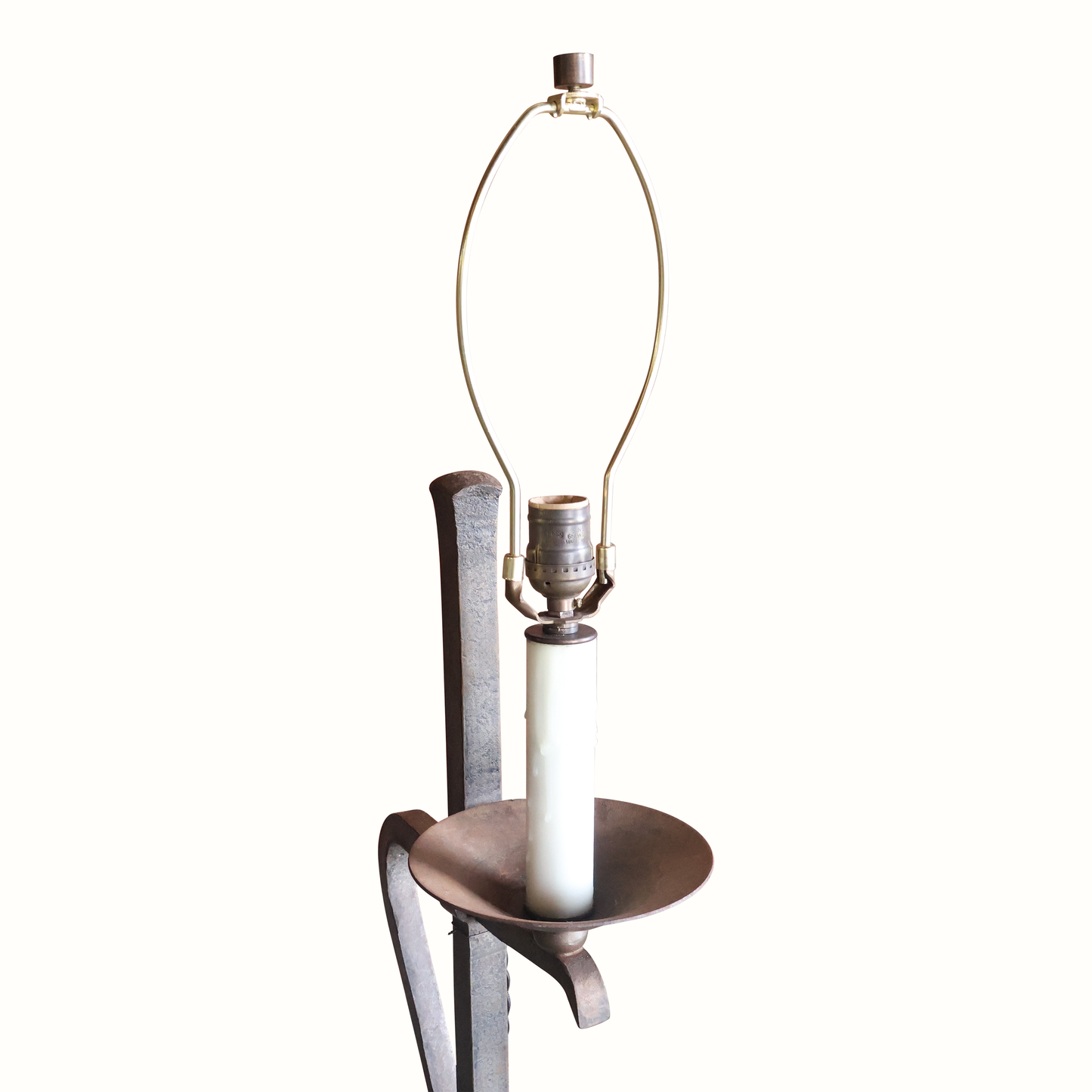 Lampadaire en fer forgé