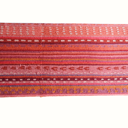 Banc Madison en textile de laine vintage