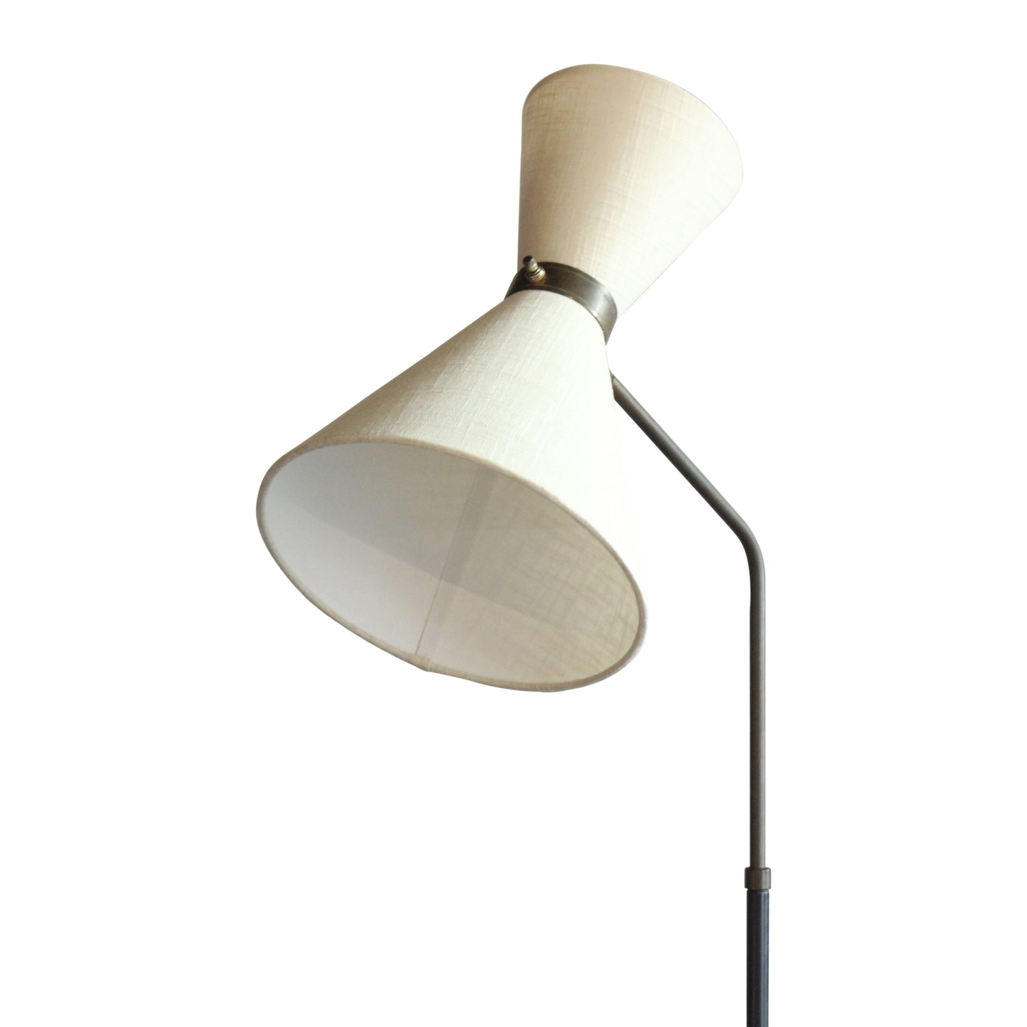 Lampadaire pivotant vintage en fer avec abat-jour Diablo
