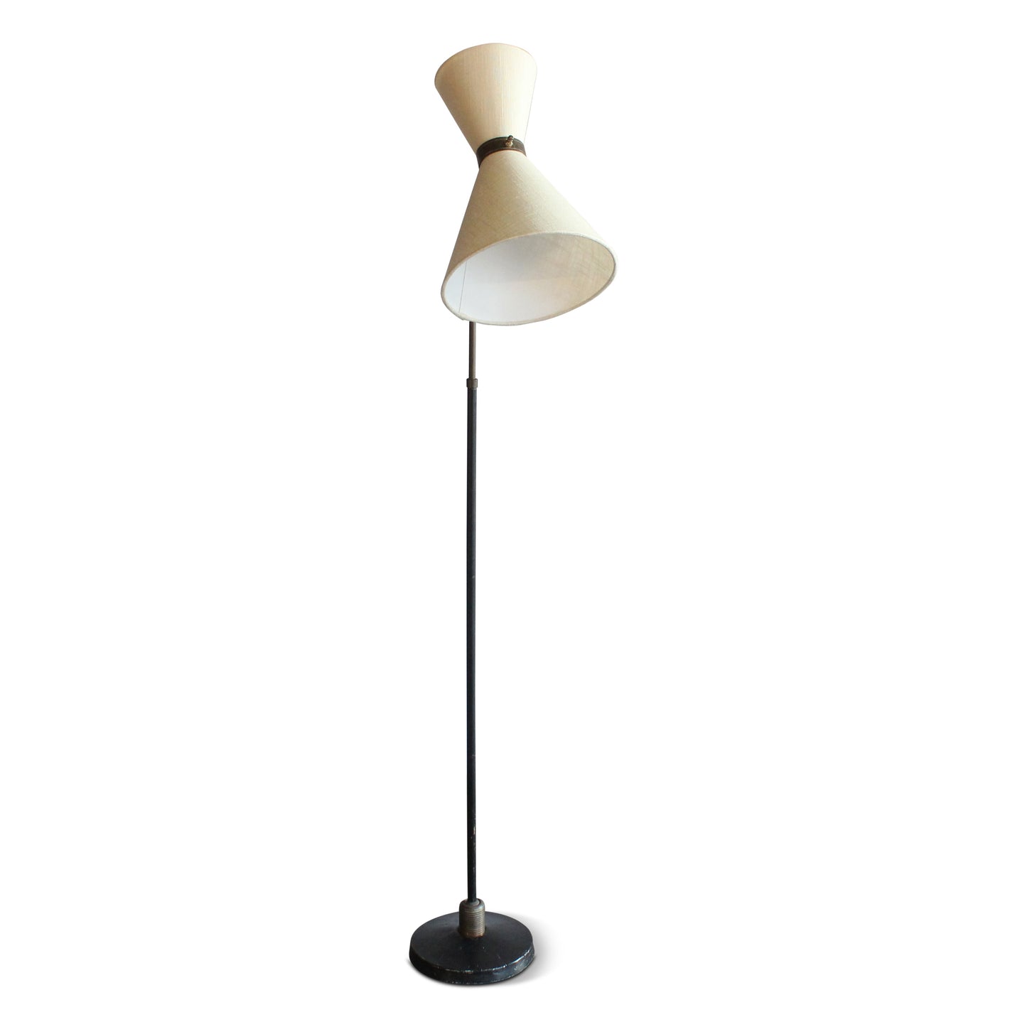 Lampadaire pivotant vintage en fer avec abat-jour Diablo