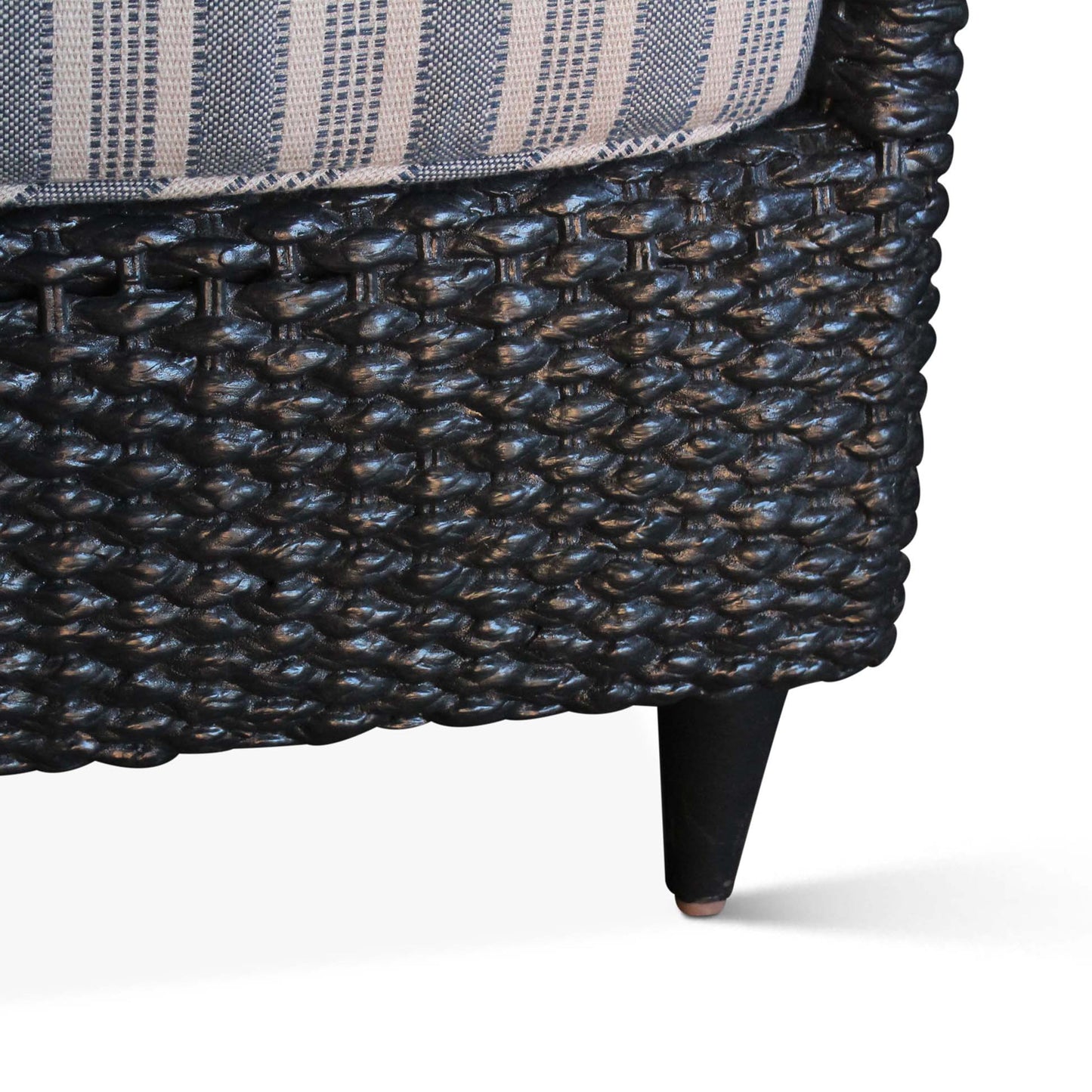 Paire de fauteuils vintage en jonc de mer tressé