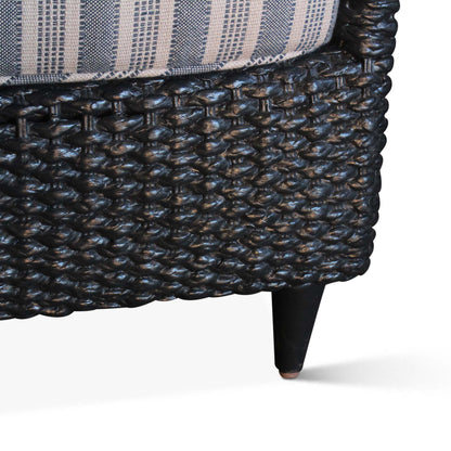 Paire de fauteuils vintage en jonc de mer tressé