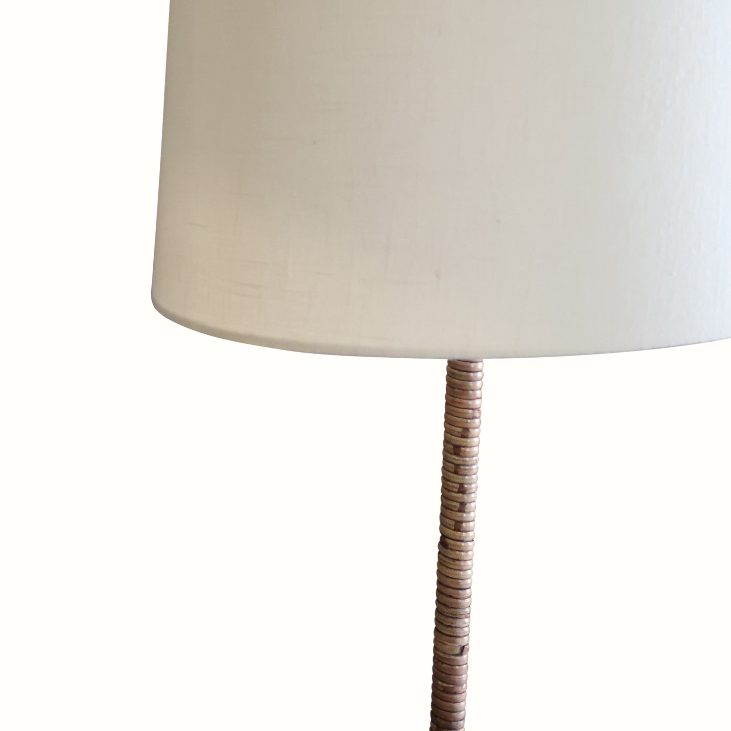 Hans Agne Jakobsson Lampadaire en rotin et laiton