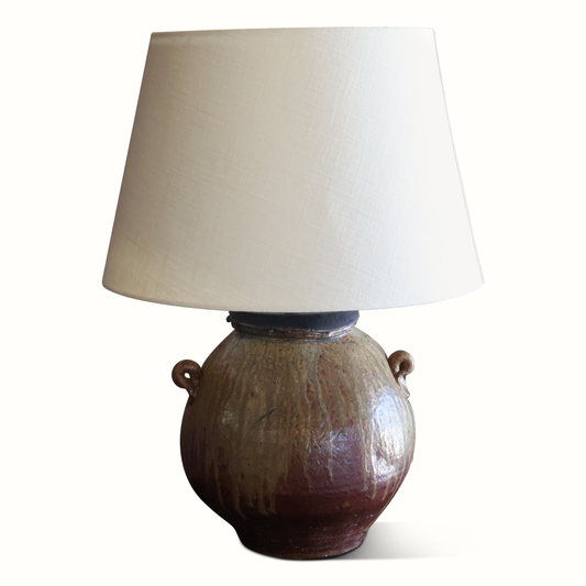 Lampe de poterie d'atelier en céramique