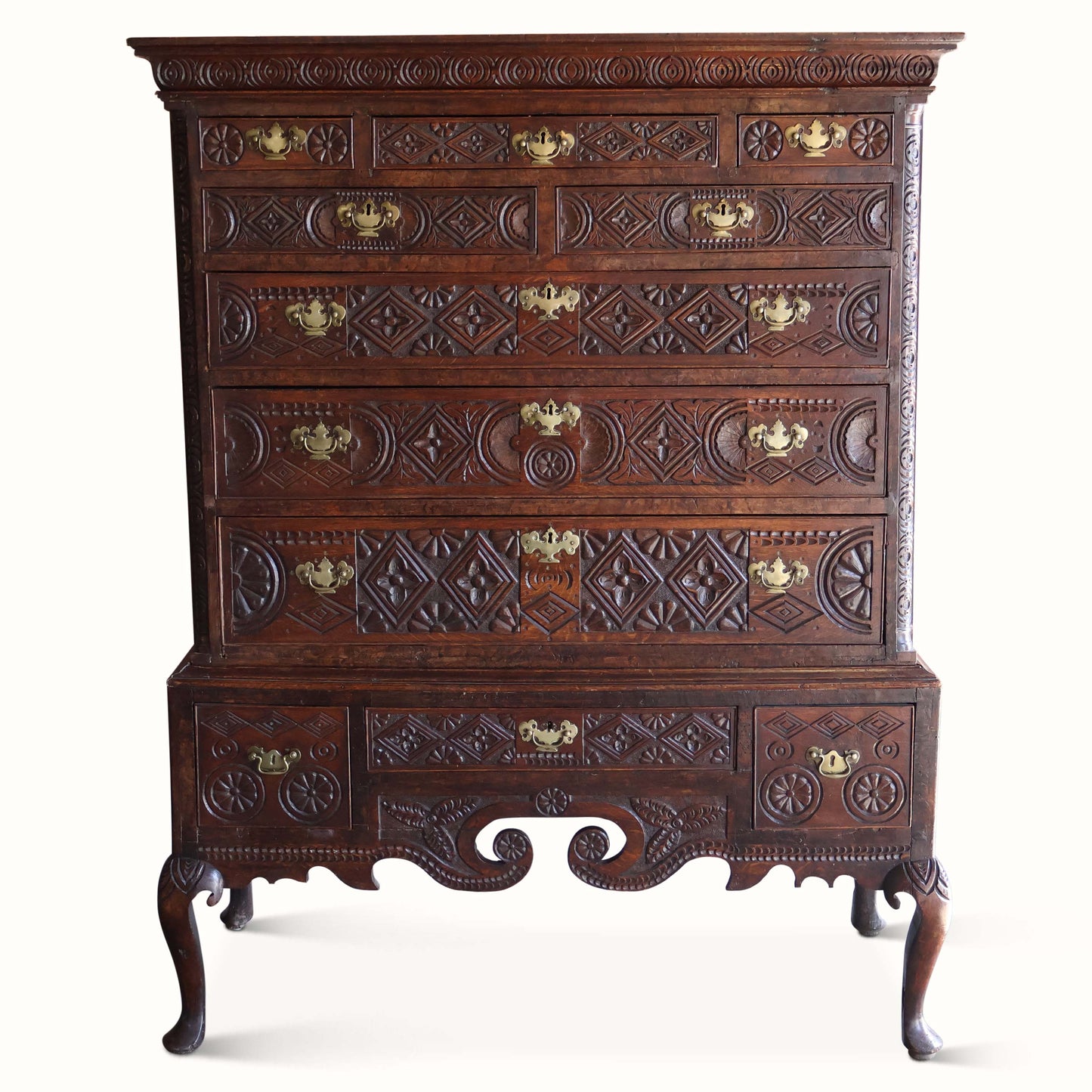 Bureau de chêne anglo-indien de George III 