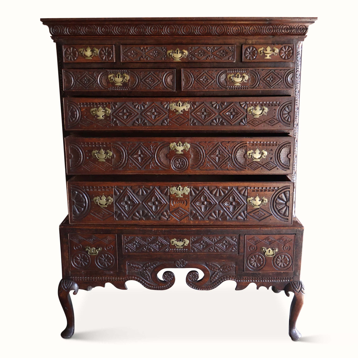 Bureau de chêne anglo-indien de George III 