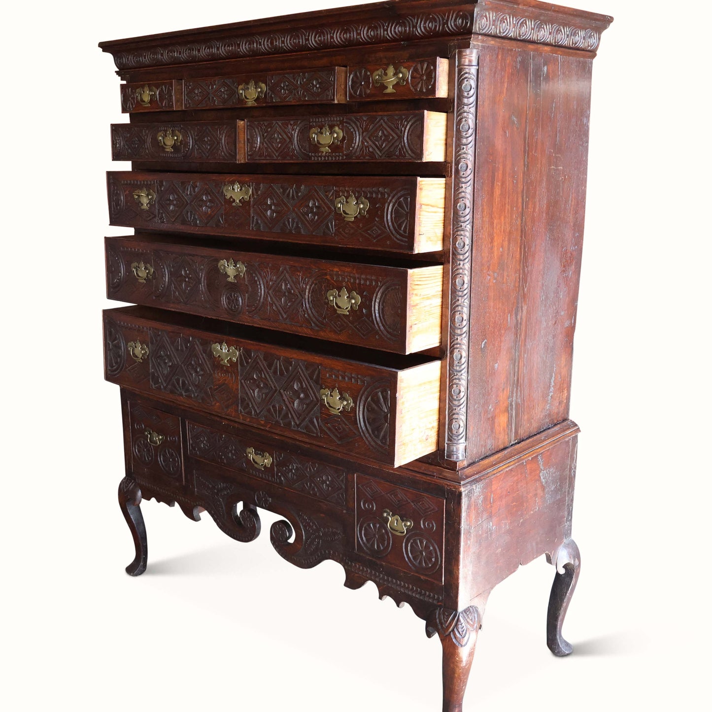 Bureau de chêne anglo-indien de George III 
