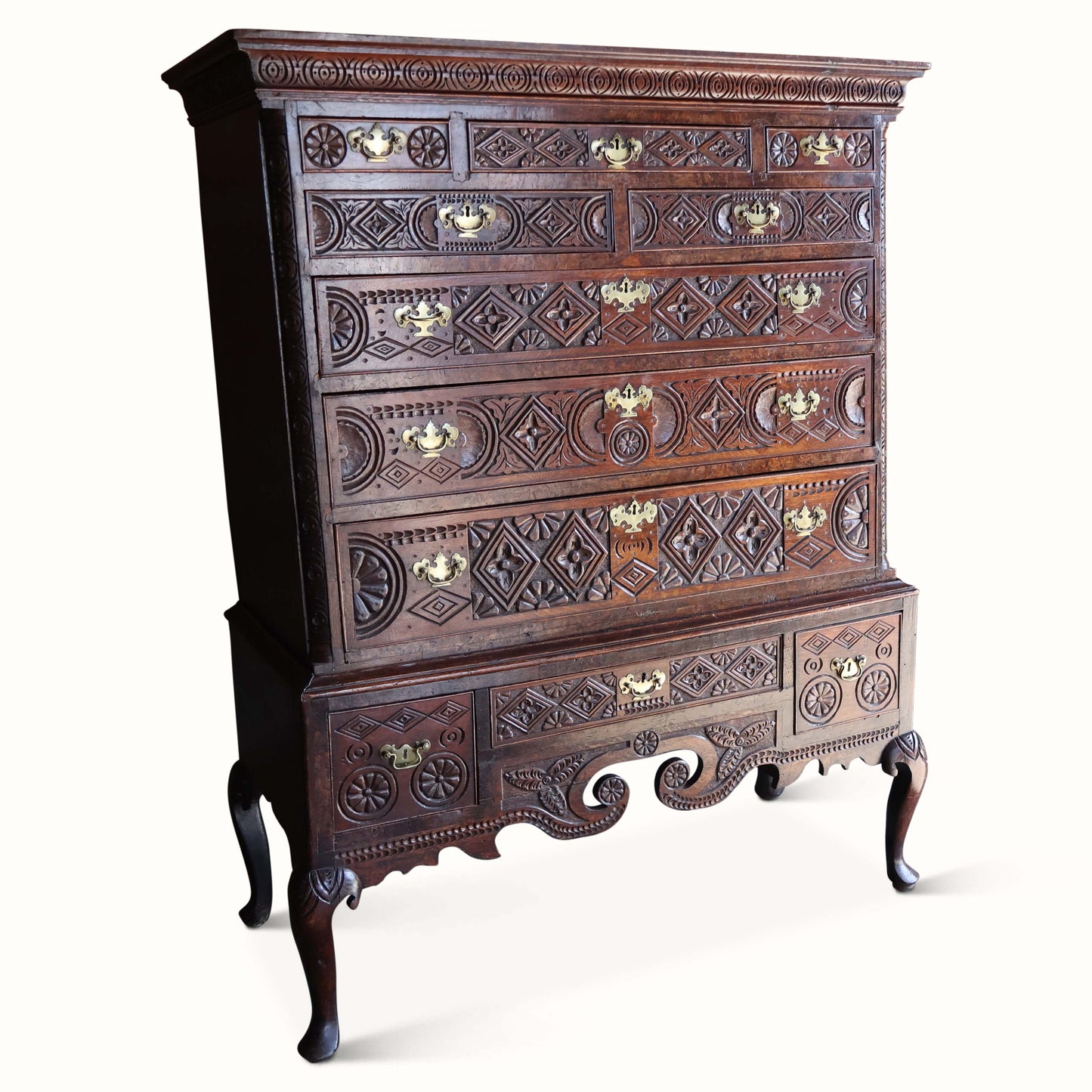 Bureau de chêne anglo-indien de George III 